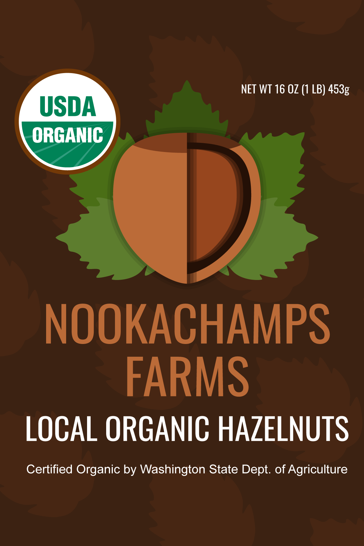 1lb of Wa. Organic Hazelnuts